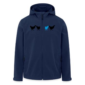 Be Different Huhn - Recycelte Männer Softshell-Jacke von Stanley/Stella - Navy - Vorne - AI Model Male 185 light (185cm)