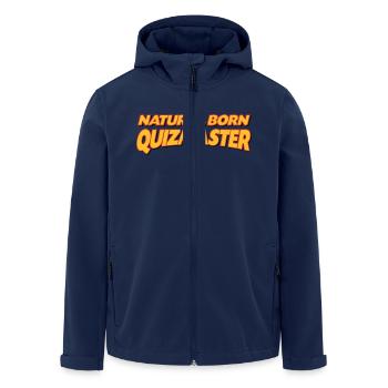 Natural born quizmaster 3col - Men’s Recycled Softshell Jacket by Stanley/Stella - navy - Front - AI Model Male 185 light (185cm)