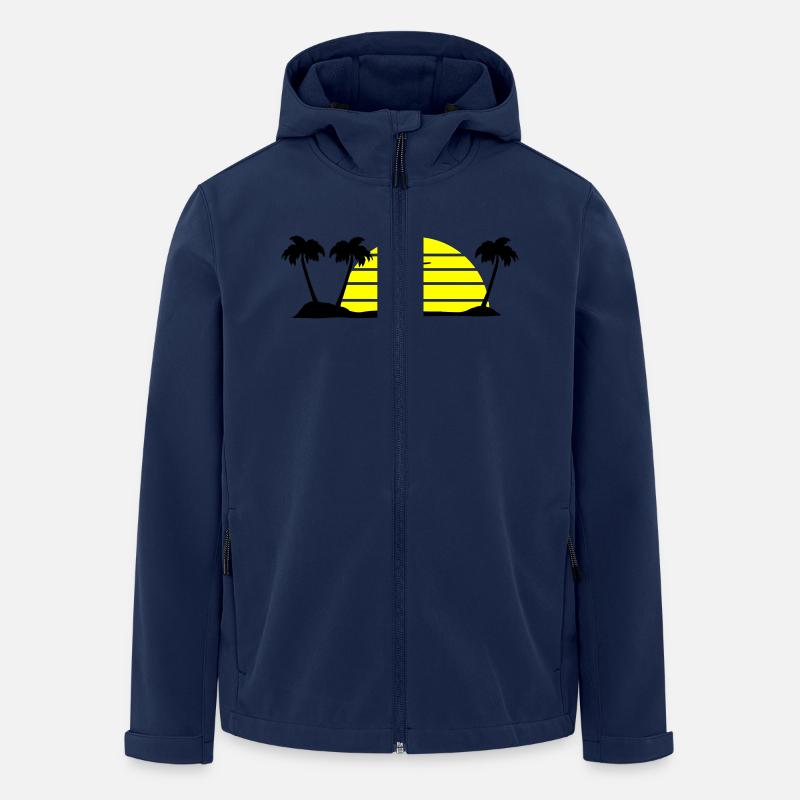 surfing - Men’s Recycled Softshell Jacket by Stanley/Stella - navy