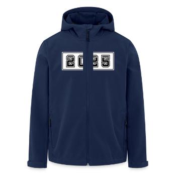 2025 year - Men’s Recycled Softshell Jacket by Stanley/Stella - navy - Front - AI Model Male 185 light (185cm)