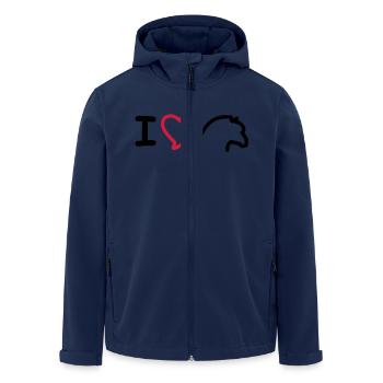 I Love Fjordis - Recycelte Männer Softshell-Jacke von Stanley/Stella - Navy - Vorne - AI Model Male 185 light (185cm)