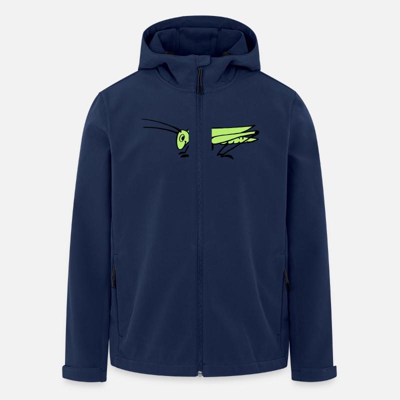 Heuschrecke - Recycelte Männer Softshell-Jacke von Stanley/Stella - Navy