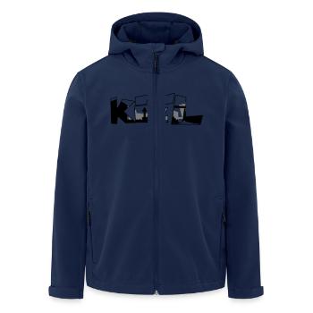 Kiel Skyline - Recycelte Männer Softshell-Jacke von Stanley/Stella - Navy - Vorne - AI Model Male 185 light (185cm)