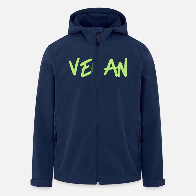 Vegan - Veste softshell homme en polyester recyclé Stanley/Stella - marine