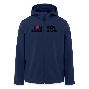 Zimmermann - Recycelte Männer Softshell-Jacke von Stanley/Stella - Navy - Vorne - AI Model Male 185 light (185cm)