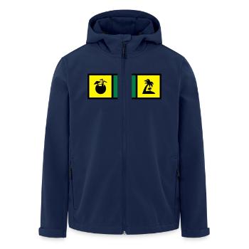 Martinique / 972 / Caraïbes / Martiniquais - Men’s Recycled Softshell Jacket by Stanley/Stella - navy - Front - AI Model Male 185 light (185cm)