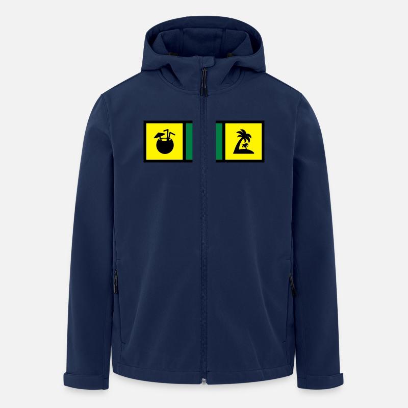 Martinique / 972 / Caraïbes / Martiniquais - Men’s Recycled Softshell Jacket by Stanley/Stella - navy