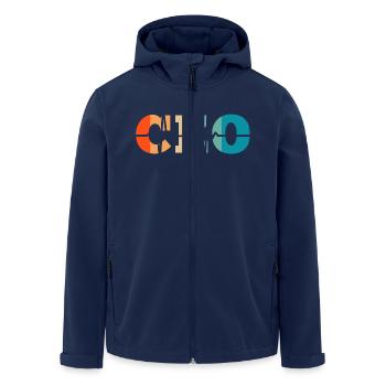 Battement de cœur rétro Chief Executive Officer - Veste softshell homme en polyester recyclé Stanley/Stella - marine - Devant - AI Model Male 185 light (185cm)