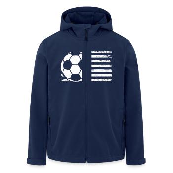 Joueur de football Football - Veste softshell homme en polyester recyclé Stanley/Stella - marine - Devant - AI Model Male 185 light (185cm)