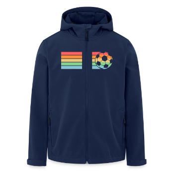 Joueur de football Football - Veste softshell homme en polyester recyclé Stanley/Stella - marine - Devant - AI Model Male 185 light (185cm)