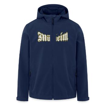 Köln-Mülheim 2 - Recycelte Männer Softshell-Jacke von Stanley/Stella - Navy - Vorne - AI Model Male 185 light (185cm)