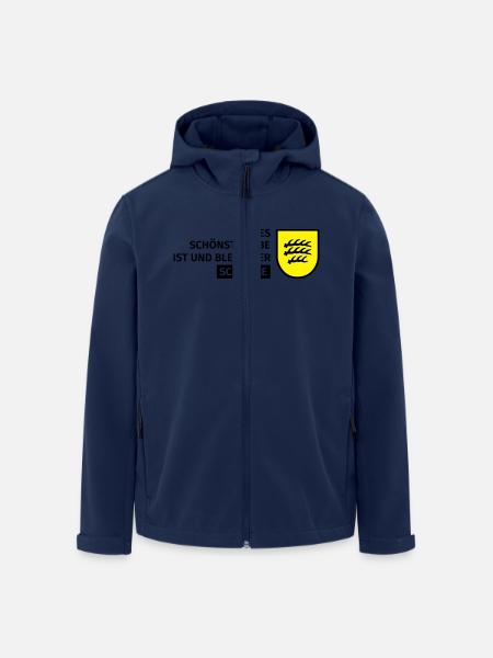 Gottes schönste Gabe ist und bleibt der Schwabe - Recycelte Männer Softshell-Jacke von Stanley/Stella - Navy