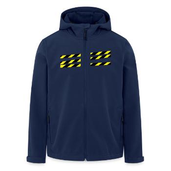 construction__f2 - Recycelte Männer Softshell-Jacke von Stanley/Stella - Navy - Vorne - AI Model Male 185 light (185cm)