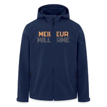 Meilleur Millésime - Veste softshell homme en polyester recyclé Stanley/Stella - marine - Devant - AI Model Male 185 light (185cm)