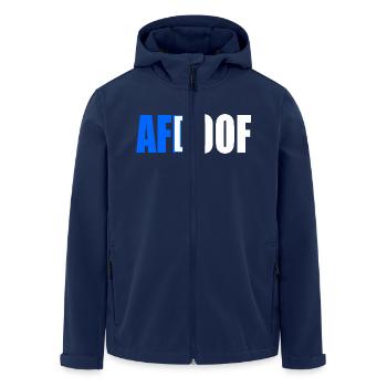 Afd doof afdoof - Recycelte Männer Softshell-Jacke von Stanley/Stella - Navy - Vorne - AI Model Male 185 light (185cm)