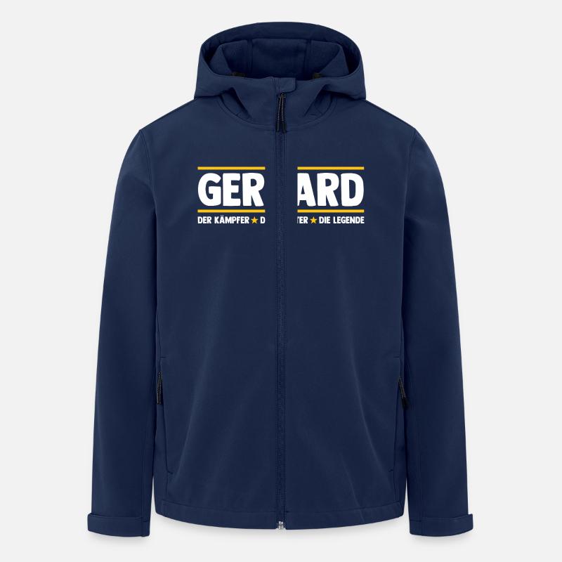 Gerhard - Veste softshell homme en polyester recyclé Stanley/Stella - marine