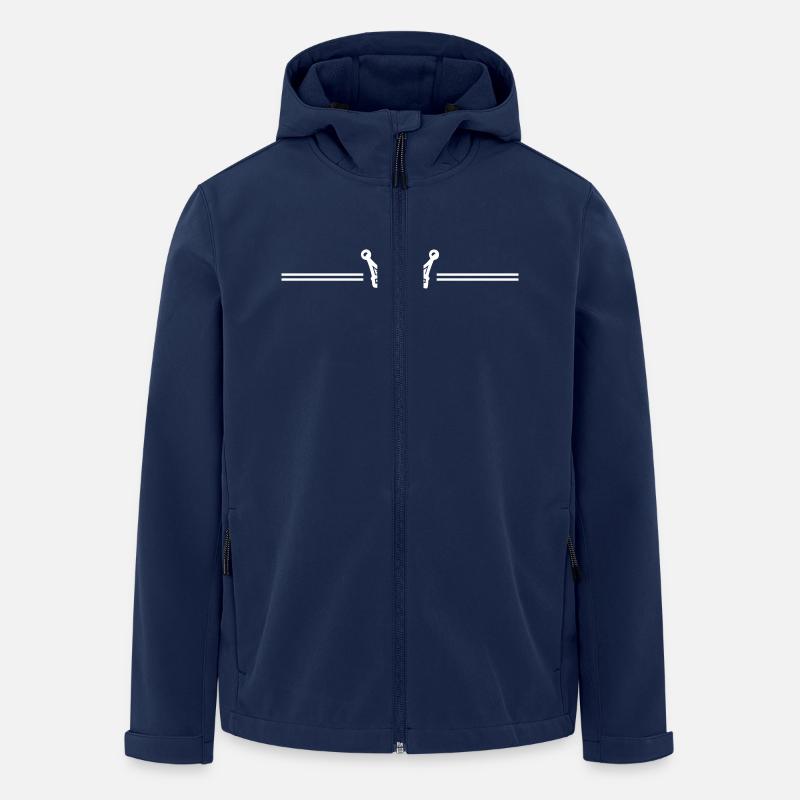 Crown Symbol Element - Men’s Recycled Softshell Jacket by Stanley/Stella - navy