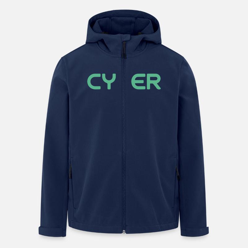 CYBER (Englisch) - Recycelte Männer Softshell-Jacke von Stanley/Stella - Navy