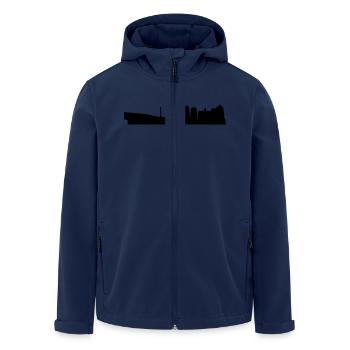 Wolfsburg Skyline - Men’s Recycled Softshell Jacket by Stanley/Stella - navy - Front - AI Model Male 185 light (185cm)
