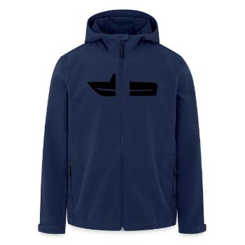 Motorboat Fishing boat Boat Captain - Men’s Recycled Softshell Jacket by Stanley/Stella - navy - Front - AI Model Male 185 light (185cm)