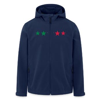 Reggae Star, Music, Rastafari, Jamaica, Jah, Rasta - Men’s Recycled Softshell Jacket by Stanley/Stella - navy - Front - AI Model Male 185 light (185cm)