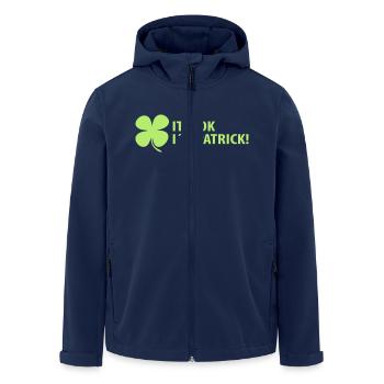 shamrock it´s ok i´m patrick - Veste softshell homme en polyester recyclé Stanley/Stella - marine - Devant - AI Model Male 185 light (185cm)