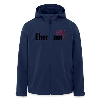 Sexy Ehemann - Recycelte Männer Softshell-Jacke von Stanley/Stella - Navy - Vorne - AI Model Male 185 light (185cm)