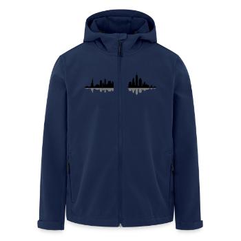 Skyline - New York City - Recycelte Männer Softshell-Jacke von Stanley/Stella - Navy - Vorne - AI Model Male 185 light (185cm)