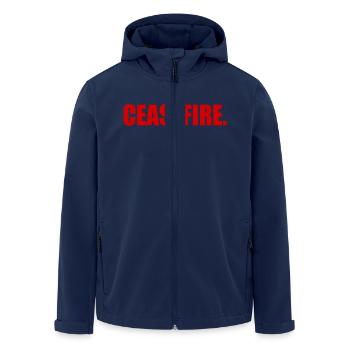 Ceasefire - Veste softshell homme en polyester recyclé Stanley/Stella - marine - Devant - AI Model Male 185 light (185cm)