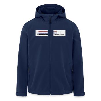 Bunker Catacombes Paris - Veste softshell homme en polyester recyclé Stanley/Stella - marine - Devant - AI Model Male 185 light (185cm)
