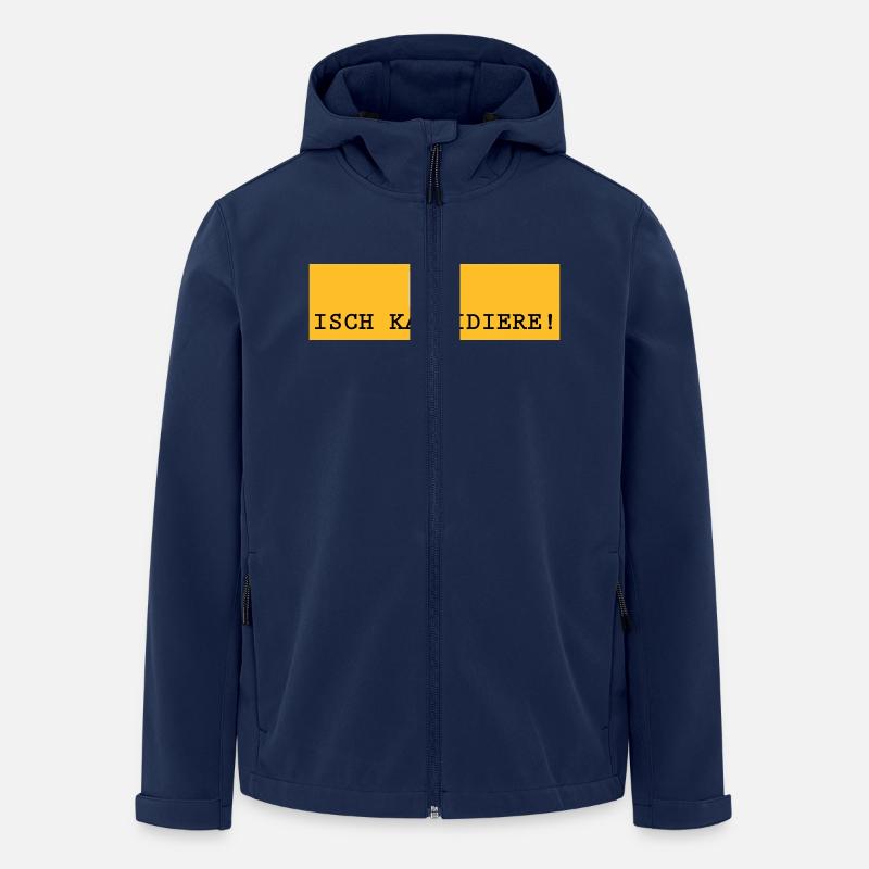 HSP_Isch kandidiere - Recycelte Männer Softshell-Jacke von Stanley/Stella - Navy
