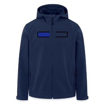 loading - Men’s Recycled Softshell Jacket by Stanley/Stella - navy - Front - AI Model Male 185 light (185cm)