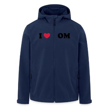 I Love Rom - Recycelte Männer Softshell-Jacke von Stanley/Stella - Navy - Vorne - AI Model Male 185 light (185cm)