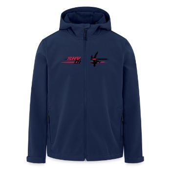 Skydive Logo Head Down - deux couleurs - Veste softshell homme en polyester recyclé Stanley/Stella - marine - Devant - AI Model Male 185 light (185cm)