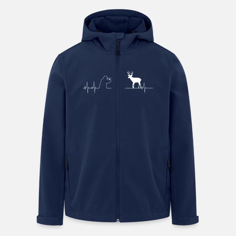 Herzschlag Jagd 2 - Recycelte Männer Softshell-Jacke von Stanley/Stella - Navy