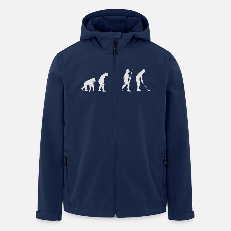 Golfeur Evolution - Veste softshell homme en polyester recyclé Stanley/Stella - marine