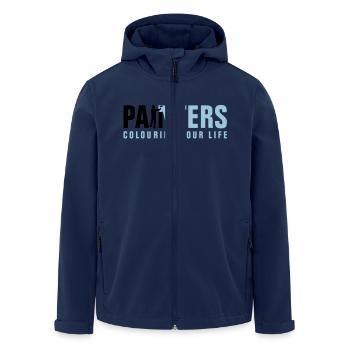 painters_062012_a_2c - Veste softshell homme en polyester recyclé Stanley/Stella - marine - Devant - AI Model Male 185 light (185cm)