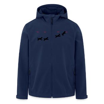 Frisbee dog - Men’s Recycled Softshell Jacket by Stanley/Stella - navy - Front - AI Model Male 185 light (185cm)