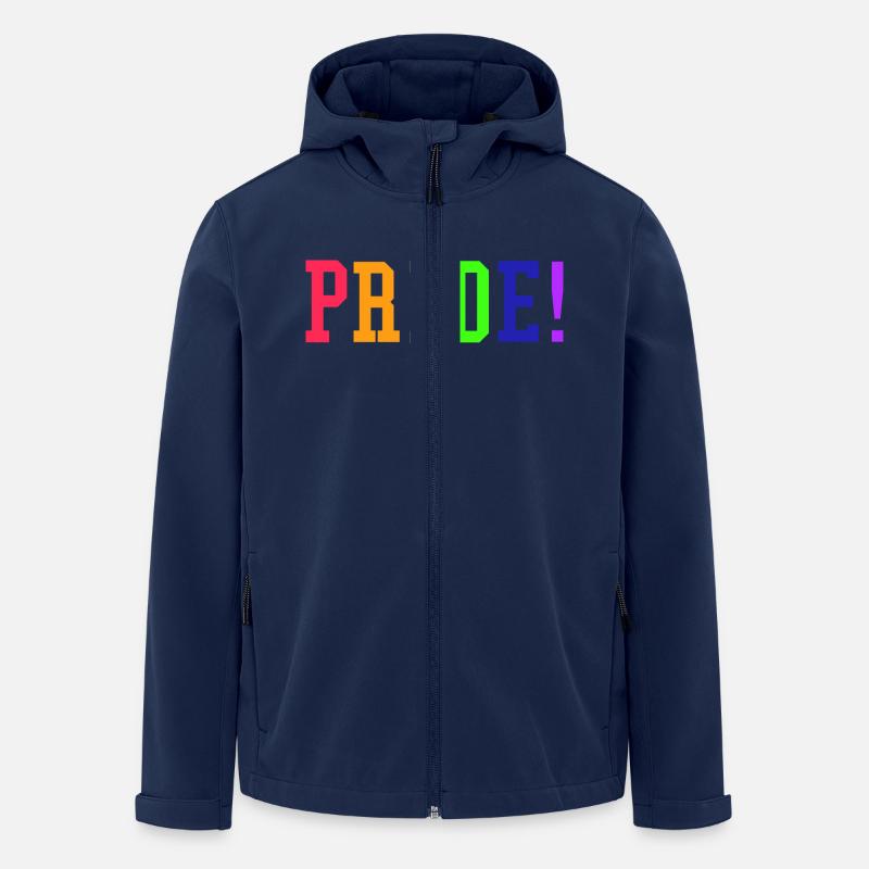 Pride - Recycelte Männer Softshell-Jacke von Stanley/Stella - Navy
