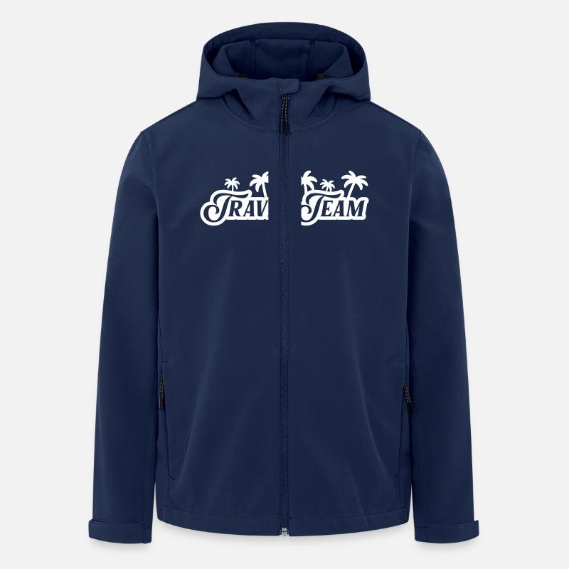 Équipe de voyage Palmiers - Veste softshell homme en polyester recyclé Stanley/Stella - marine