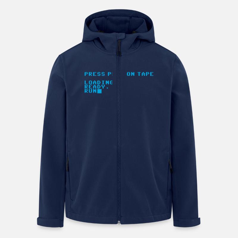 Press Play on Tape - Men’s Recycled Softshell Jacket by Stanley/Stella - navy