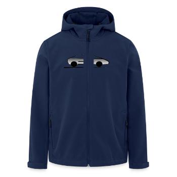 Auto - Recycelte Männer Softshell-Jacke von Stanley/Stella - Navy - Vorne - AI Model Male 185 light (185cm)