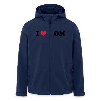 I Love Mom - Veste softshell homme en polyester recyclé Stanley/Stella - marine - Devant - AI Model Male 185 light (185cm)