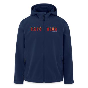 café/calva - Veste softshell homme en polyester recyclé Stanley/Stella - marine - Devant - AI Model Male 185 light (185cm)