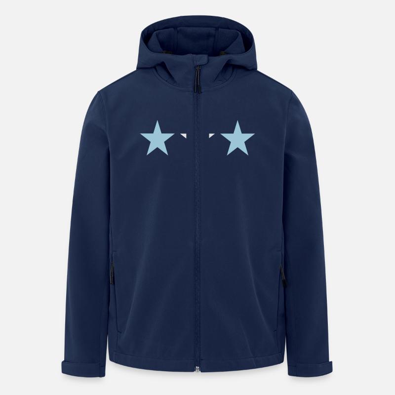 Argentinien - Recycelte Männer Softshell-Jacke von Stanley/Stella - Navy