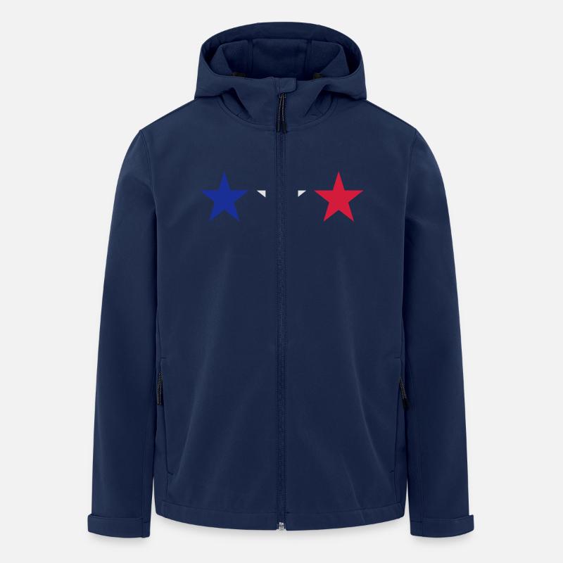 Frankreich - Recycelte Männer Softshell-Jacke von Stanley/Stella - Navy