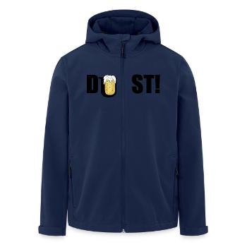 Bier-Durst zum Feiern - Recycelte Männer Softshell-Jacke von Stanley/Stella - Navy - Vorne - AI Model Male 185 light (185cm)