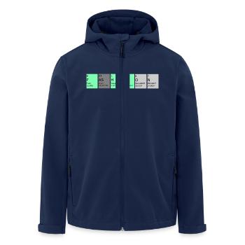 Shirts für Nerds - Recycelte Männer Softshell-Jacke von Stanley/Stella - Navy - Vorne - AI Model Male 185 light (185cm)