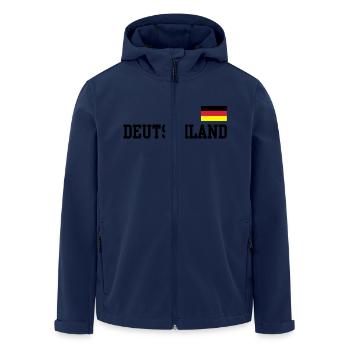 Drapeau de l’Allemagne - Allemagne Allemagne - Veste softshell homme en polyester recyclé Stanley/Stella - marine - Devant - AI Model Male 185 light (185cm)
