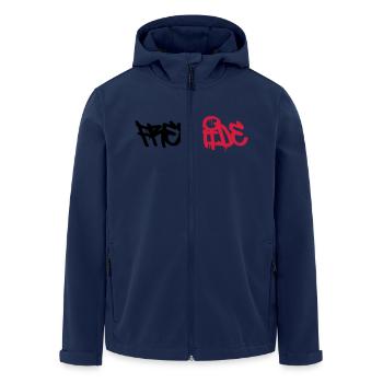 Freeride! - Men’s Recycled Softshell Jacket by Stanley/Stella - navy - Front - AI Model Male 185 light (185cm)